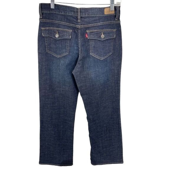 Levi's Womens Bootcut 512 Jeans Perfectly Slimming Denim Stretch Blue 12 Medium - Picture 2 of 10